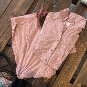 SOMA red striped pajama set